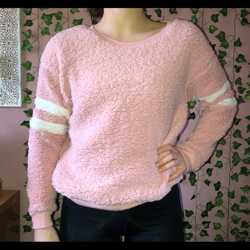 Fuzzy Pink Sherpa (never worn)